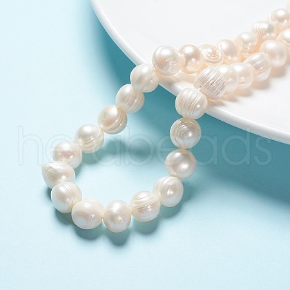 Natural Cultured Freshwater Pearl Beads Strands PEAR-L001-A-07-01-1