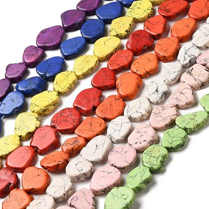 Synthetic Turquoise Dyed Beads Strands G-E594-25-1