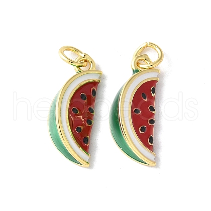 Brass Enamel Pendants X-KK-A252-38G-05-1