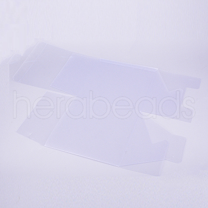 Frosted PVC Rectangle Favor Box Candy Treat Gift Box CON-WH0074-01B-1