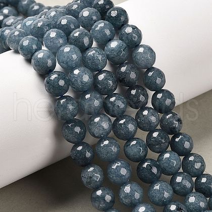 Natural Malaysia Jade Bead Strands G-A147-8mm-A01-1