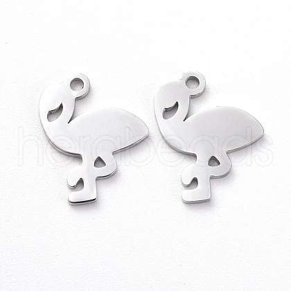 Tarnish Resistant 304 Stainless Steel Charms X-STAS-G215-02P-1