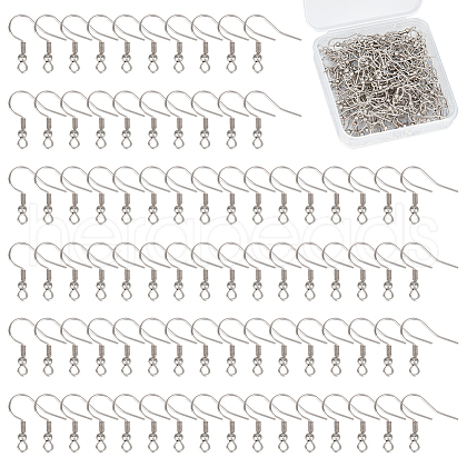 Unicraftale 100 Pairs 316 Surgical Stainless Steel Earring Hooks STAS-UN0058-55-1