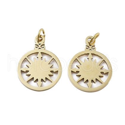 304 Stainless Steel Pendants STAS-D302-08G-1