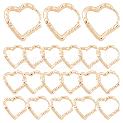 SUNNYCLUE 10 Pairs Brass Hoop Earrings for Women EJEW-SC0001-63A-1