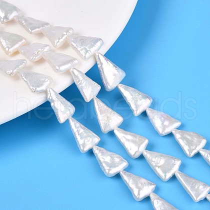 Natural Baroque Pearl Keshi Pearl Beads Strands PEAR-N021-18-1