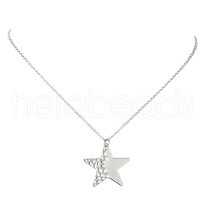 Non-Tarnish 304 Stainless Steel Pendant Necklace for Women NJEW-JN04387-01-1