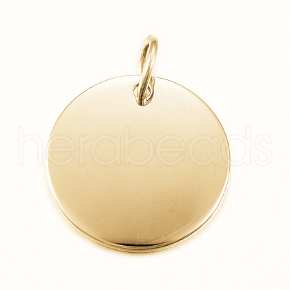 Smooth Surface 304 Stainless Steel Pendants STAS-H424-26G-1