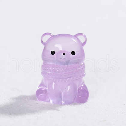 Luminous Resin Bear Miniature Ornaments PW-WGF682A-06-1