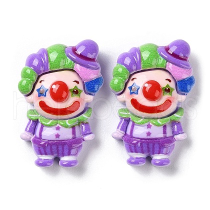 Funny Opaque Resin Cabochons RESI-Z010-01B-1