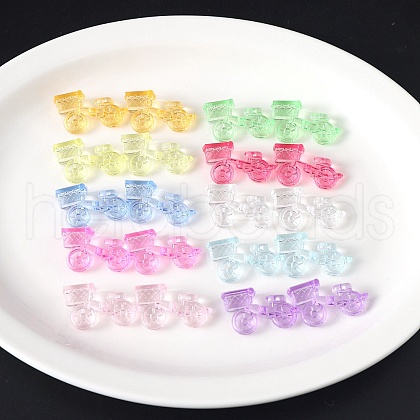 Transparent Acrylic Beads X-TACR-F008-09F-1