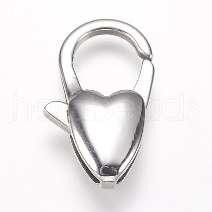 Tarnish Resistant 304 Stainless Steel Lobster Claw Clasps STAS-I082-15P-02-1