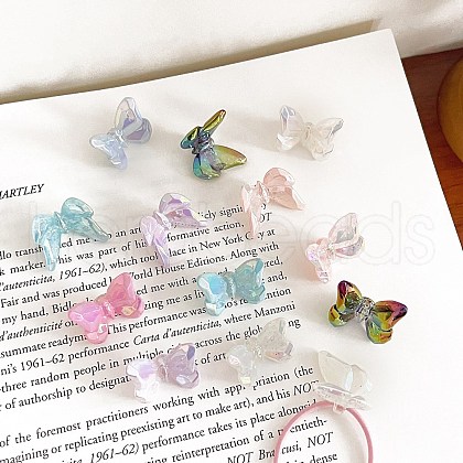 Transparent UV Plating Acrylic Beads X-OACR-I015-51-1