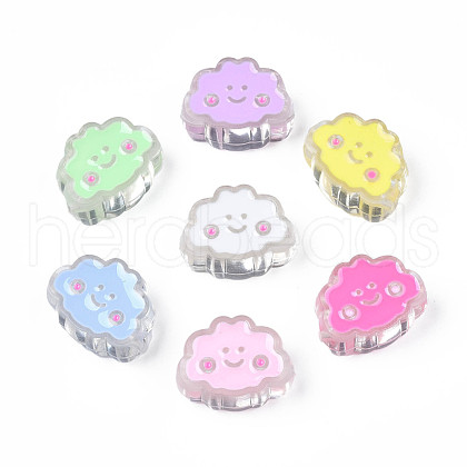 Transparent Acrylic Beads ACRC-S039-01-1