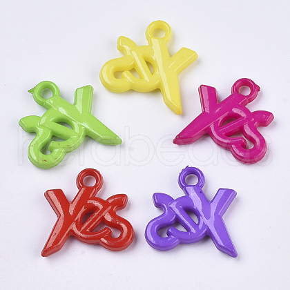 Opaque Acrylic Pendants SACR-N008-025-1