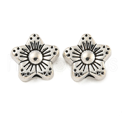 Tibetan Style Alloy Flower Beads TIBEB-Q060-016-LF-1