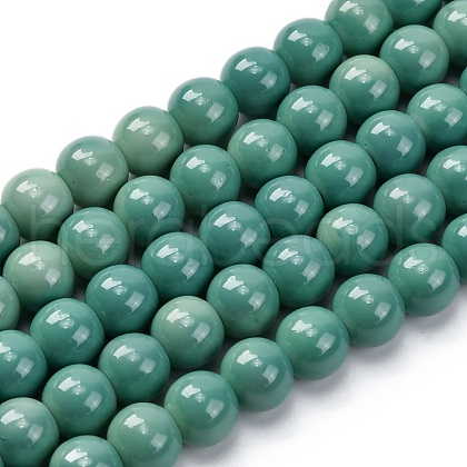 Baking Painted Glass Bead Strands DGLA-XCP0001-21-1