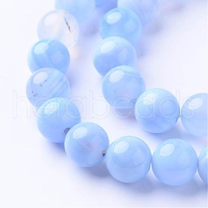 Natural Agate Beads Strands G-F315-4mm-01-1