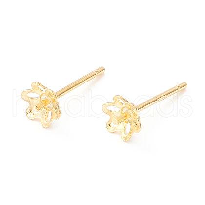 925 Sterling Silver Stud Earring Findings STER-P047-08G-1