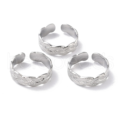 Tarnish Resistant 304 Stainless Steel Finger Rings RJEW-L102-29P-1