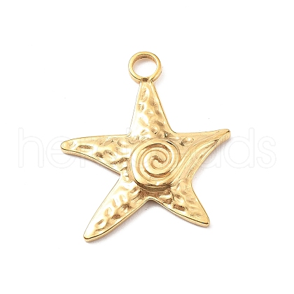 304 Stainless Steel Pendants STAS-I334-02G-01-1