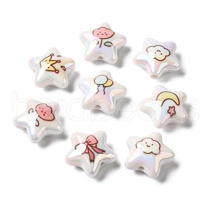UV Plating Acrylic Beads MACR-A010-01-1