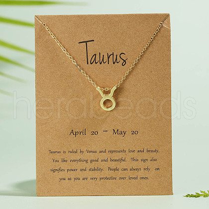 Alloy Constellation Pendant Necklaces WG6F1B2-04-1