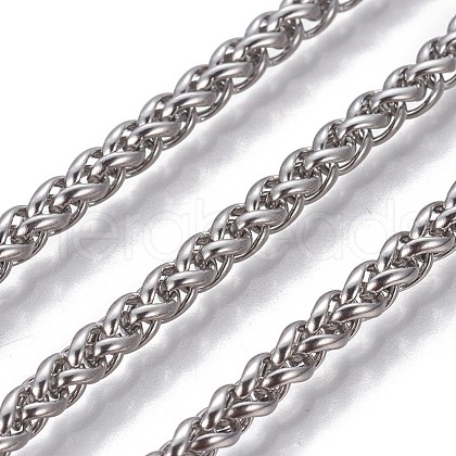 3.28 Feet 304 Stainless Steel Wheat Chains X-CHS-P007-13P-1