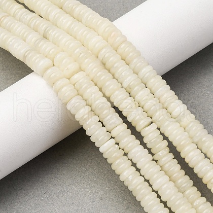 Natural White African Opal Beads Strands G-L624-H12-6x2mm-1