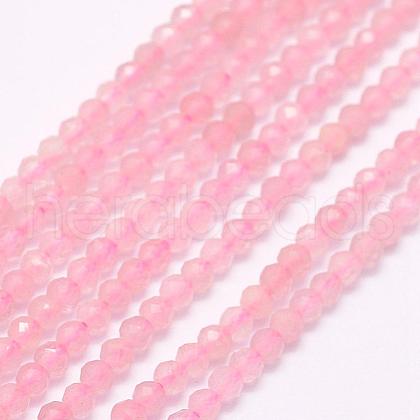 Natural Rose Quartz Beads Strands G-F509-28-3mm-1