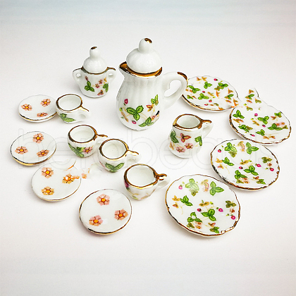 Mini Ceramic Tea Sets BOTT-PW0002-119G-1