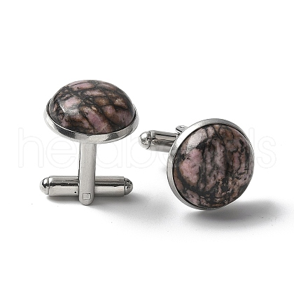 304 Stainless Steel Cuff Buttons G-C185-02P-40-1