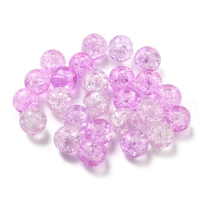 Spray Painted Crackle Glass Beads CCG-XCP0001-10-1