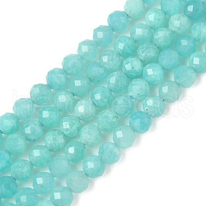 Natural Amazonite Beads Strands G-E411-43-4mm-01-1
