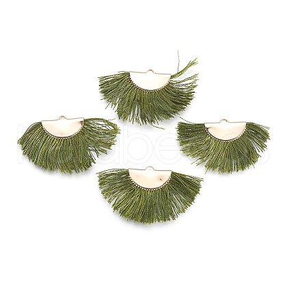Nylon Tassel Pendants KK-F755-28G-08-NF-1