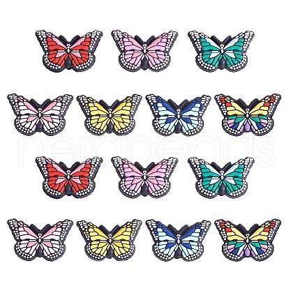 14Pcs 7 Colors Silicone Beads JX752A-1