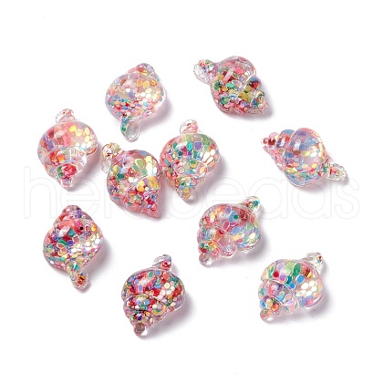 Transparent Resin Cabochons RESI-I039-08-1