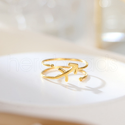 Twelve Constellations 925 Sterling Silver Finger Rings FS-WGD38E8-18-1