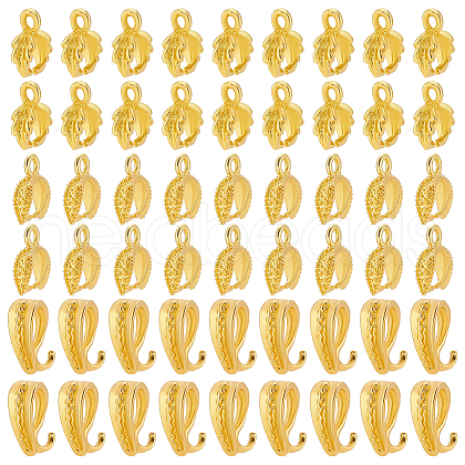 ARRICRAFT 150Pcs 3 Style Brass & Alloy Ice Pick Pinch Bails FIND-AR0004-74G-1