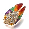 Zinc Alloy Enamel Rhinstone Brooches JEWB-V001-03B-2