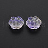 Two Tone Transparent Baking Painted Glass Beads GLAA-S190-021-B05-3