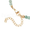 Summer Beach Natural Green Aventurine Round Beaded Necklaces NJEW-JN05262-05-5