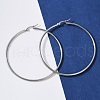 Tarnish Resistant 304 Stainless Steel Big Hoop Earrings EJEW-F105-02P-5