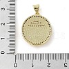 Brass Micro Pave Clear Cubic Zirconia Pendants KK-Q813-11B-G-3