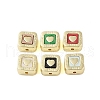 Rack Plating Alloy with Acrylic Beads FIND-B037-01G-1
