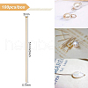 BENECREAT 100Pcs Brass Flat Head Pins KK-BC0002-84A-2