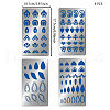 Fingerinspire 4Pcs 4 Style Mandela Element Custom 304 Stainless Steel Cutting Dies Stencils DIY-FG0002-11-3