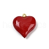 Brass Enamel Pendants KK-M322-01C-G-2