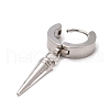 Stainless Steel Cone Dangle Hoop Earrings EJEW-G286-03P-3