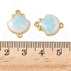 304 Stainless Steel Enamel Shell Shape Connector Charms STAS-U057-16G-3